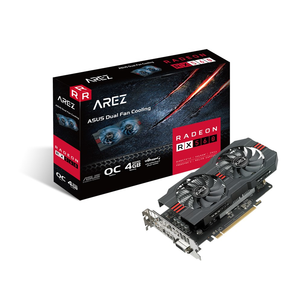 Sapphire Rx 560 2gb His ASUS AREZ -RX560-O4G-EVO AMD Radeon RX 560