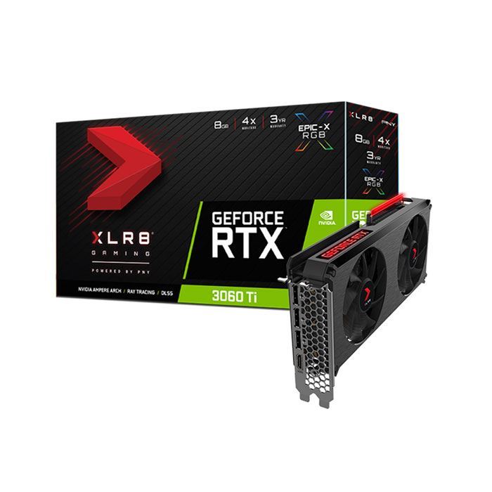 PNY XLR8 Gaming REVEL EPIC-X RGB NVIDIA GeForce RTX 3060 Ti, 8GB, GDDR6 - Main Image