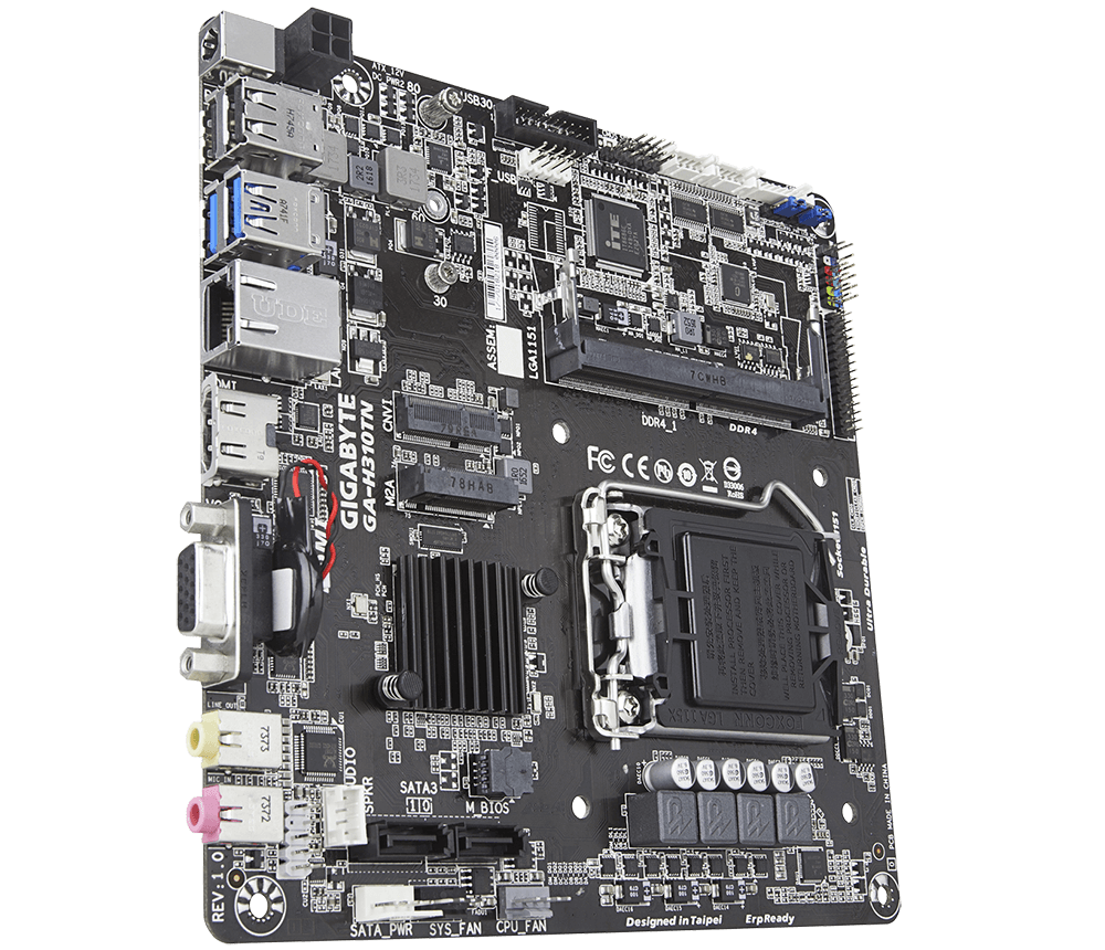 Gigabyte GA-H310TN Intel® H310 LGA 1151 (Socket H4) mini ITX, H310TN