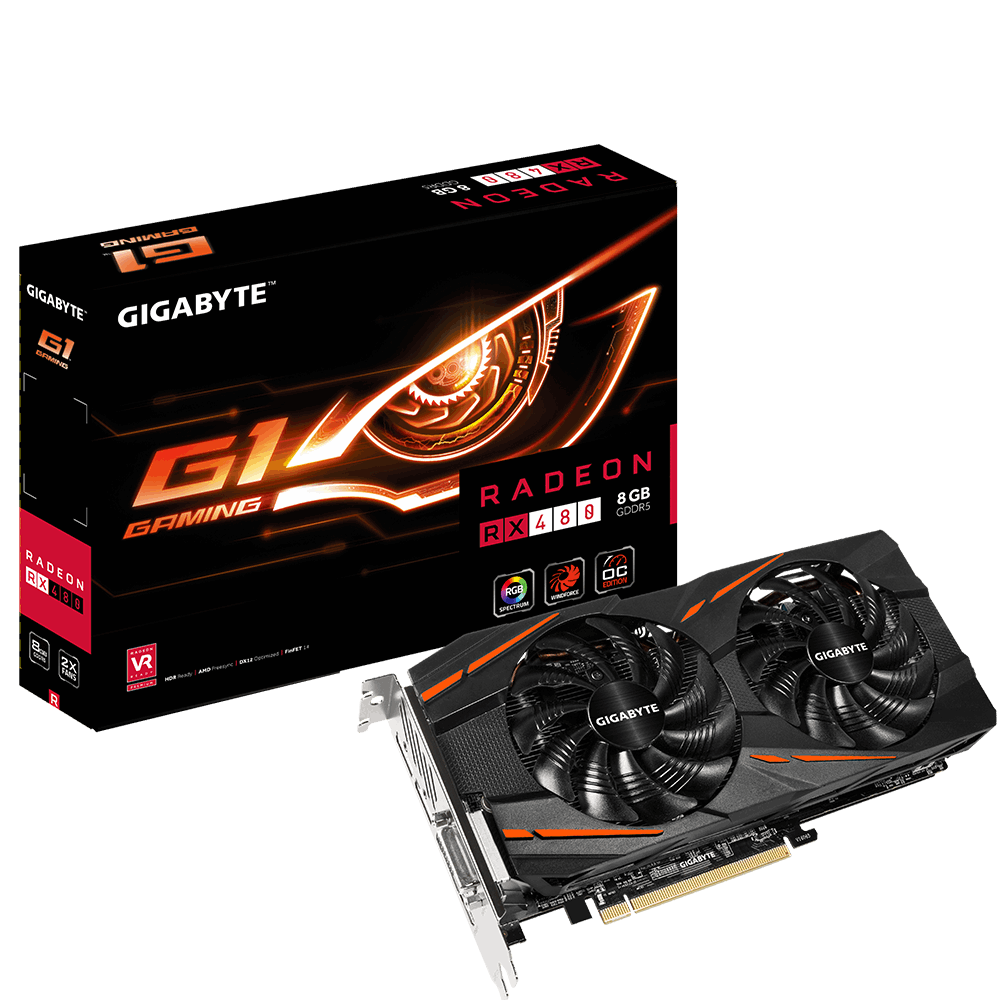 Tarjeta Gráfica Rx 480 8gb Precio Gigabyte GV-RX480G1 GAMING-8GD