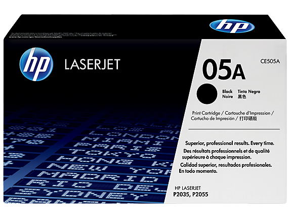 HP 05A Black Original LaserJet Toner Cartridge (CE505A)