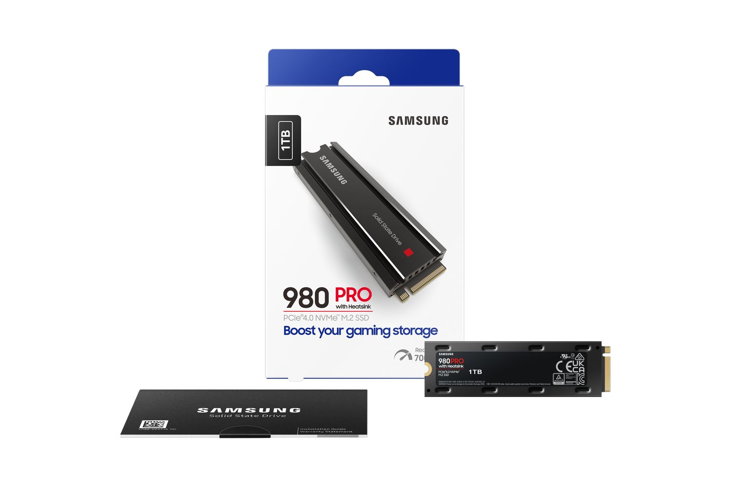Samsung 980 PRO 1000GB SSD, PCI Express V-NAND, MLC, NVMe,