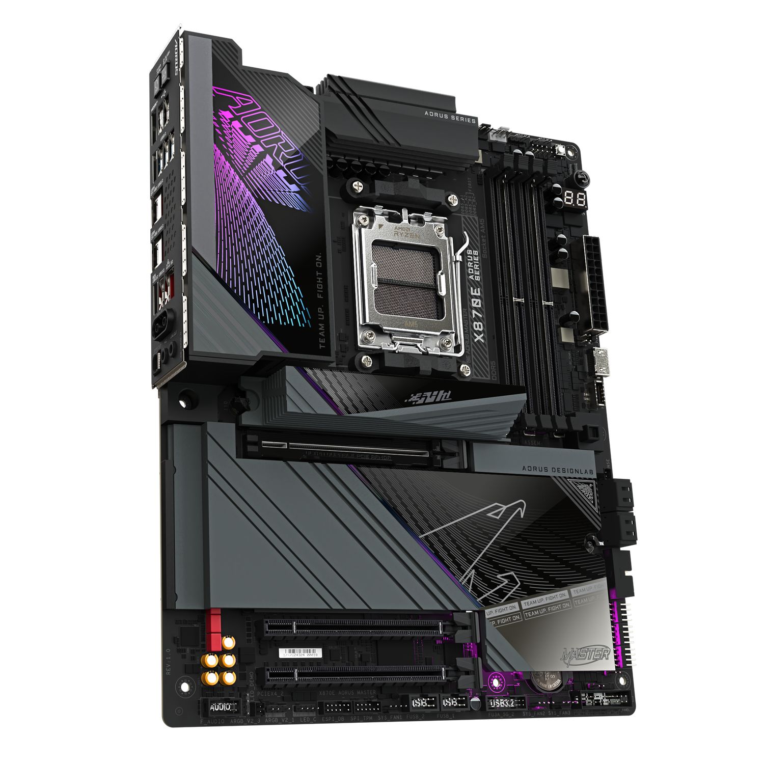 GIGABYTE X870E AORUS MASTER Motherboard Supports AMD Ryzen 9000