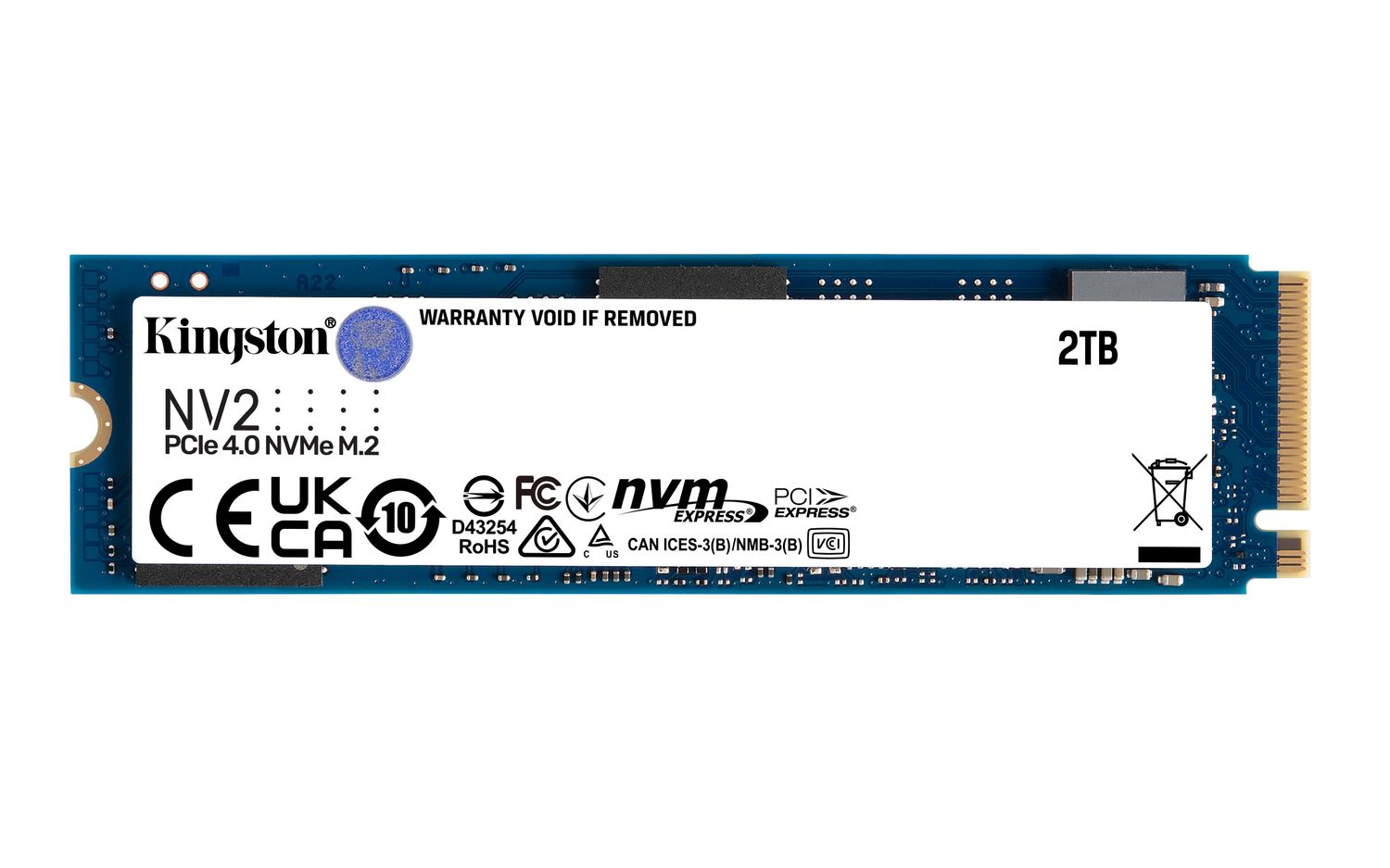 Kingston Technology NV2 - 2TB SSD, PCIe 4.0, NVMe, M.2 | TopMarket