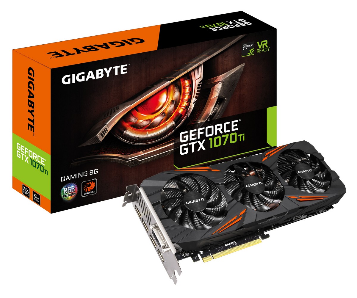 Gigabyte GeForce® GTX 1070 Ti Gaming 8G, 8GB GDDR5, 256Bit, DVI