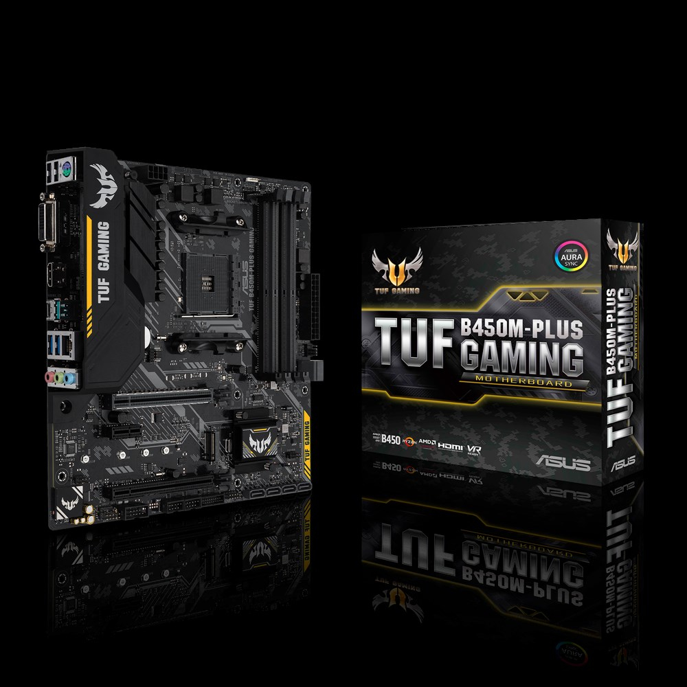 ASUS TUF B450M-PLUS GAMING Socket AM4 AMD B450 Micro ATX, 90MB0YQ0