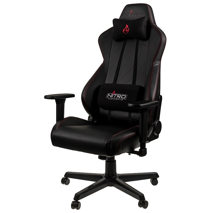 Chaise Gaming NITRO CONCEPTS S300 Noir - Accoudoirs 3D - Inclinable 135° - Support 135kg - Tissu Respirant