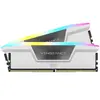 Corsair Vengeance RGB CMH64GX5M2B6000Z30W - 64GB (2x32GB) Memory Module, DDR5, 6000MHz, CL30, Disposition de la mémoire (modules x dimensions): 2 x 32 GB, Latence CAS: 30, Internal memory: 64 GB, Memory clock speed: 6000 MHz, Couleur du produit: Blanc 