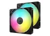 Corsair RS140 ARGB - PC Case Fans (x2), 140mm, PWM, Black