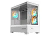 GIGABYTE C201 PANORAMIC ICE - PC Case, Mid Tower, m-ATX, 360mm, Radiator Support, 3 Pre-installed Fans, USB 3.0, Support RGB Fusion