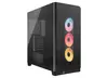 Corsair 4500X RS-R ARGB Gaming PC Case - Tempered Glass, Mid-Tower, Black, Цвет товара: Чёрный