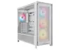 Corsair FRAME 5000D RS ARGB - Gaming PC Case, Midi Tower, White, Product color: White
