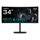 GIGABYTE G34WQCP - 34" Curved Gaming Monitor, UWQHD, LED, VA, 180Hz, Black – מסך מחשב גיגהבייט, תמונה 8