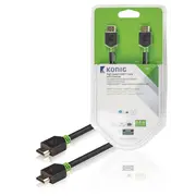 König KNV34000E30 - HDMI to HDMI Cable, 3m, Type A (Standard), Anthracite
