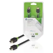 König KNV34000E50 - HDMI to HDMI Cable, 5m, Type A (Standard), Anthracite