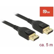 Delock D85663 - DisplayPort Cable, 8K, 60Hz, 5m, DP