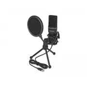 Delock CA-D66331 - USB Condenser Microphone Set - for Podcasting, Gaming and Vocals