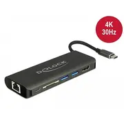 Delock CA-D87721 - Docking Station, USB Type-C™ 3.1, HDMI, 4K, 30 Hz, Gigabit LAN and USB PD function