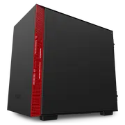 NZXT H210i - Gaming PC Case, Black/Red