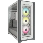 Corsair iCUE 5000X RGB TG - Smart PC Case, White
