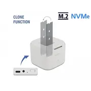 Delock 63331 - M.2 Docking Station for 2 x M.2 NVMe PCIe SSD with Clone function
