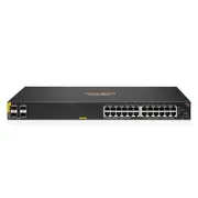 Aruba 6100 - Network Switch, 24G, Class4, PoE, 4SFP+, 370W, Managed, L3, Gigabit Ethernet (10/100/1000), Power over Ethernet (PoE), 1U, Black
