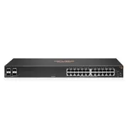 Aruba 6100 - Network Switch, 24G, 4SFP+, Managed, L3, Gigabit Ethernet (10/100/1000), 1U, Black