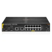 Aruba 6100 - Network Switch, 12G, Class4, PoE, 2G/2SFP+, 139W, Managed, L3, Gigabit Ethernet (10/100/1000), Power over Ethernet (PoE), 1U, Black