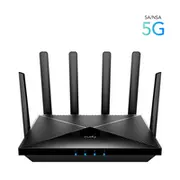 Cudy P5 - Wireless Router, Gigabit Ethernet, Dual-band (2.4 GHz / 5 GHz), 5G, Black
