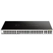 D-Link DGS-1210-52 - Network Switch, Managed, L2, Gigabit Ethernet (10/100/1000), 1U, Black