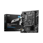 MSI PRO B760M-E DDR4 - Motherboard, Intel B760, LGA 1700, micro ATX