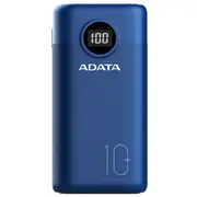 ADATA P10000QCD - Power Bank, Lithium Polymer (LiPo), 10000mAh, Blue