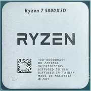 AMD Ryzen 7 5800X3D - CPU, 3.4GHz, 8-Cores, 16-Threads, 96MB, L3, Tray