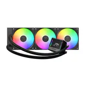GAMDIAS CHIONE E4-360 - CPU Liquid Cooler, 360mm, Digital Monitor, Black