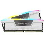 Corsair Vengeance RGB CMH64GX5M2B6000C30W - 64GB (2x32GB) Memory Module, DDR5, 6000MHz, CL30