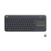 Logitech K400 Plus - Wireless Touch Keyboard, Black