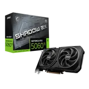 MSI GAMING GeForce RTX 5060 Ti 16G SHADOW 2X OC PLUS - Video Card, NVIDIA, GeForce RTX 5060 Ti, 16GB, GDDR7