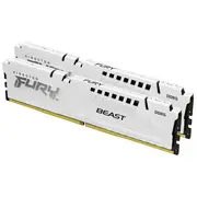 Kingston Technology FURY Beast - 32GB Memory Card, 6000MT/s, DDR5, CL30, DIMM (Kit of 2), EXPO, White