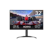 LG 32UR550K-B Monitor, 31.5", 4K Ultra HD, VA, 60Hz, Black