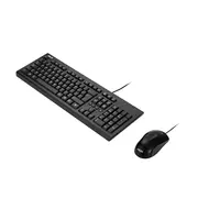 ASUS U2000 +MOUSE/BK/UI - Keyboard + Mouse included, Universal, USB, Black