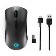Lenovo Legion M600 - Wireless Gaming Mouse, Ambidextrous RF Wireless + Bluetooth + USB Type-A, Optical, 16000DPI, Black