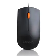 Lenovo GX30M39704 - Mouse, Office, Ambidextrous, USB Type-A, Optical, 1600DPI, Black