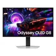 Samsung G81SF Gaming Monitor - 27", 4K Ultra HD, OLED, 240Hz, Silver