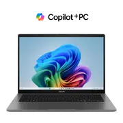 ASUS Vivobook S14 S3407QA Laptop - 14", Snapdragon X1-26-100, 16GB, 1TB SSD, Win11Pro, Grey