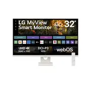 LG 32SR73U-W Computer Monitor - 31.5", 4K Ultra HD, VA, White