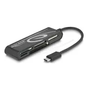 Delock 91739 USB 2.0 Card Reader USB Type-C™ male 5 Slots