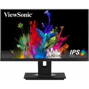 ViewSonic Monitor - 23.8", IPS, VGA, HDMI, DP, USB3.1, Type-C, Speakers