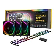 Antec Prizm 120 - ARGB 3+2+C Computer Case Fan, 12cm, Black