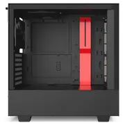 NZXT H510 - Gaming PC Case, Matte Black/Red