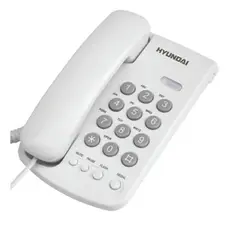 Hyundai HDT-2400W - DECT Desk Phone, 2400B, White
